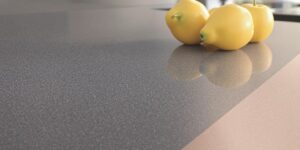 Close-up of a modern, durable Dekton countertop.